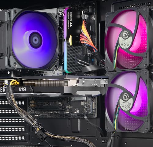 Image of Thermaltake LCGS Vista i460 Gaming Desktop (Intel Core i5-14400F, ToughRam 16GB DDR5 5600MT /s RGB Memory, NVIDIA GeForce RTX 4060, 1TB NVMe M.2, WiFi, Windows 11) V27B-B760-460-LCS