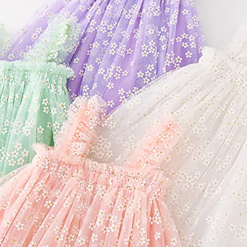Toddler Girls Sleeveless Floral Tulle Suspenders Princess Dress Dance Party Dresses Clothes Toddler Glitter Girls Dress2