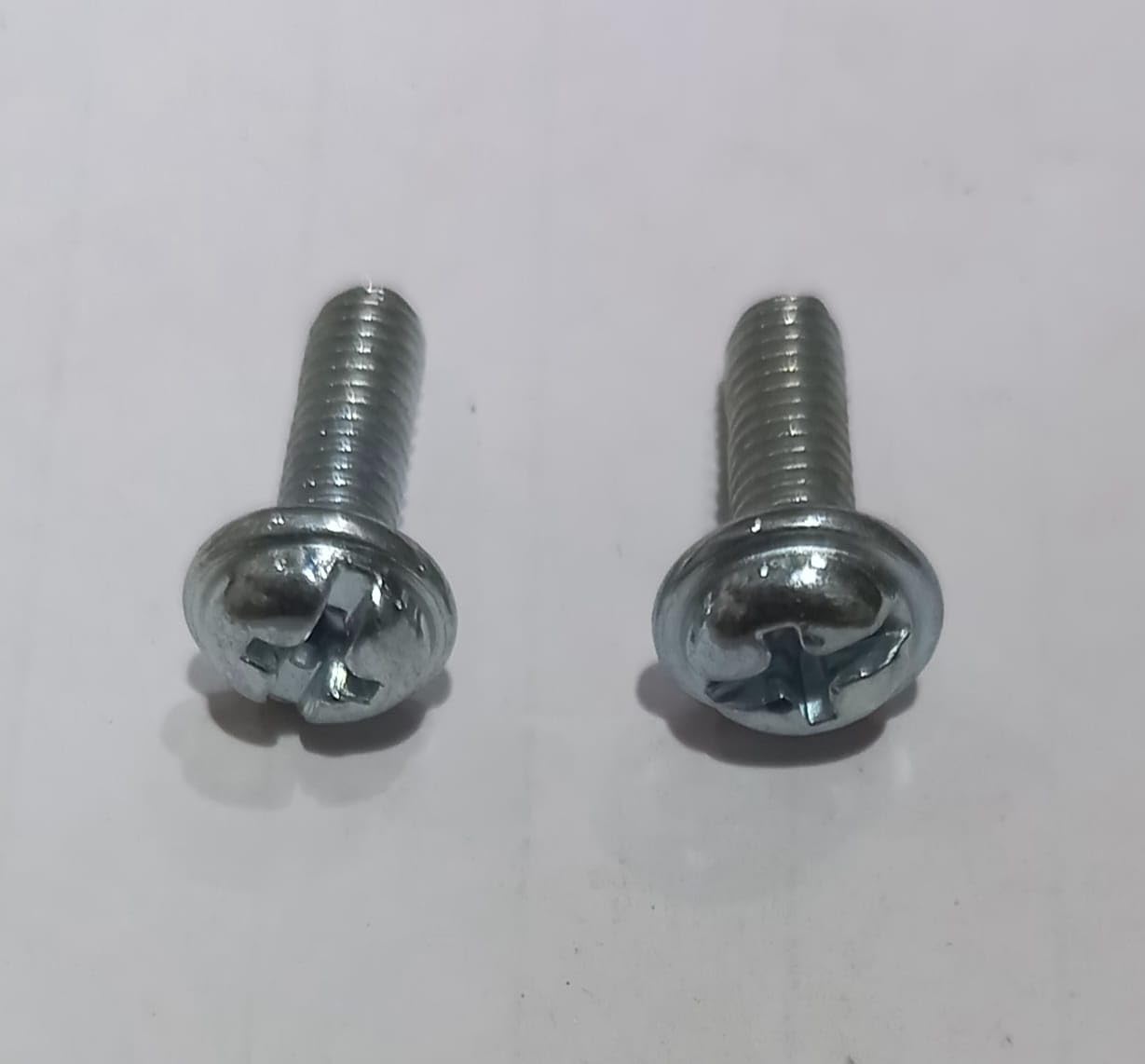 Pan Combi Screw Compataiblle with Phillips Head, Forge Washer Machine Screw Mild Steel Nikel Plated (M4 * 12mm, 50)-picture-32