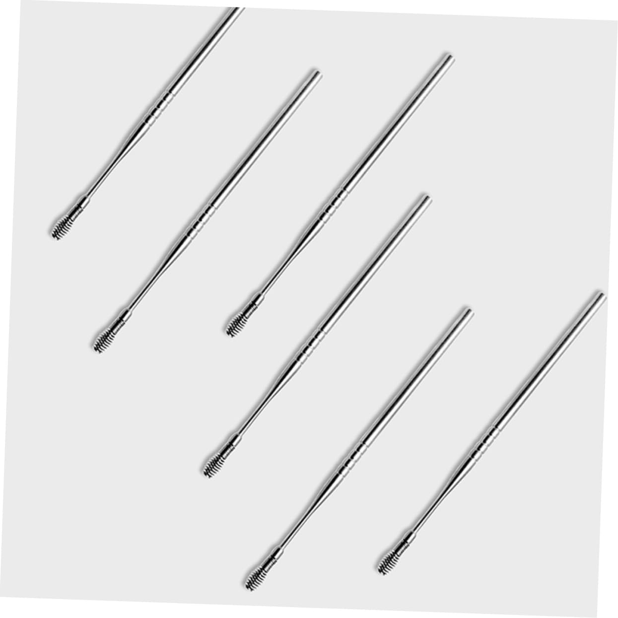 minkissy Spiral Ear Wax Tool 6pcs Stainless Steel Ear Cleaner Safe Earwax Remover for Sensitive Ears