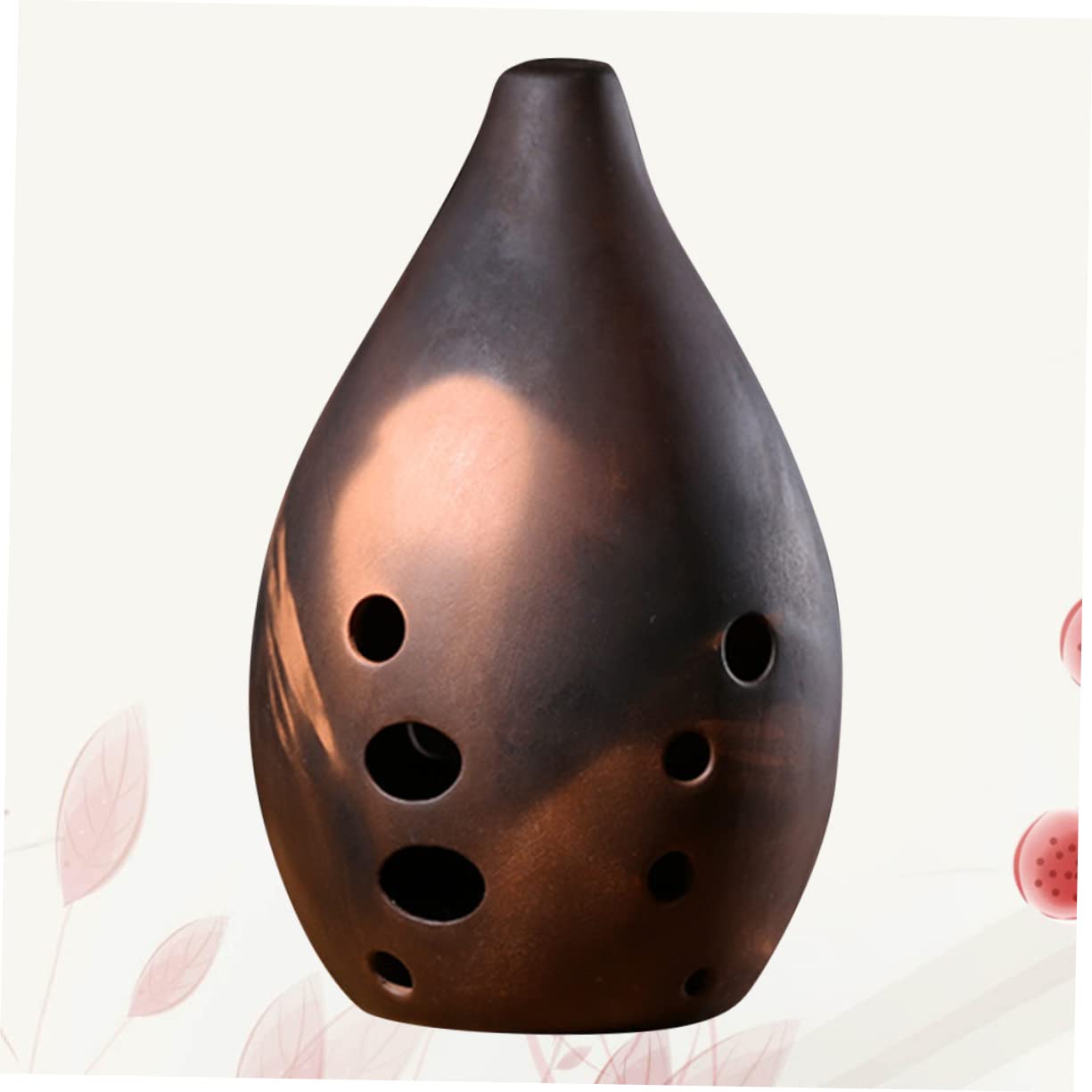 Ocarina Xun in Ceramica, Strumento Musicale Antico a 10 Fori, Accordatura Professionale, Suono Profondo, per Principianti e Artisti Stili multipli