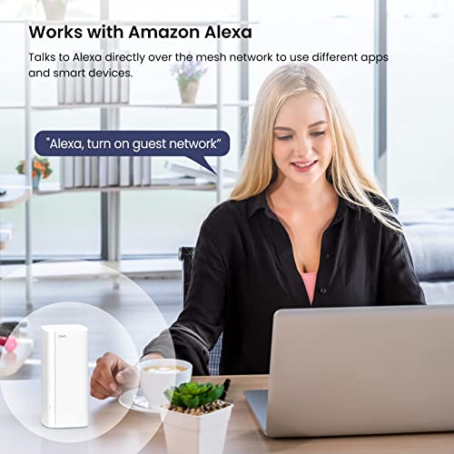 Image of Tenda Nova MX12 Mesh WLAN WiFi 6 System - AX3000 Dual Band Mesh System - Recommended for Huser with 2-4 Bedrooms - 3X Gigabit Port - Replaces WLAN Router & Repeater - Compatible with Alexa - 2 Pack