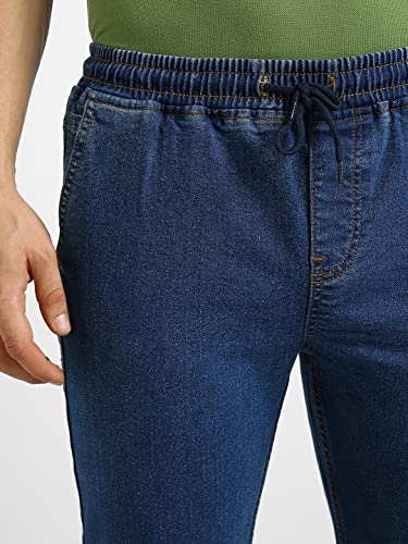 Image of Urbano Fashion Men's Regular Fit Mid Rise Washed Jogger Jeans Stretchable