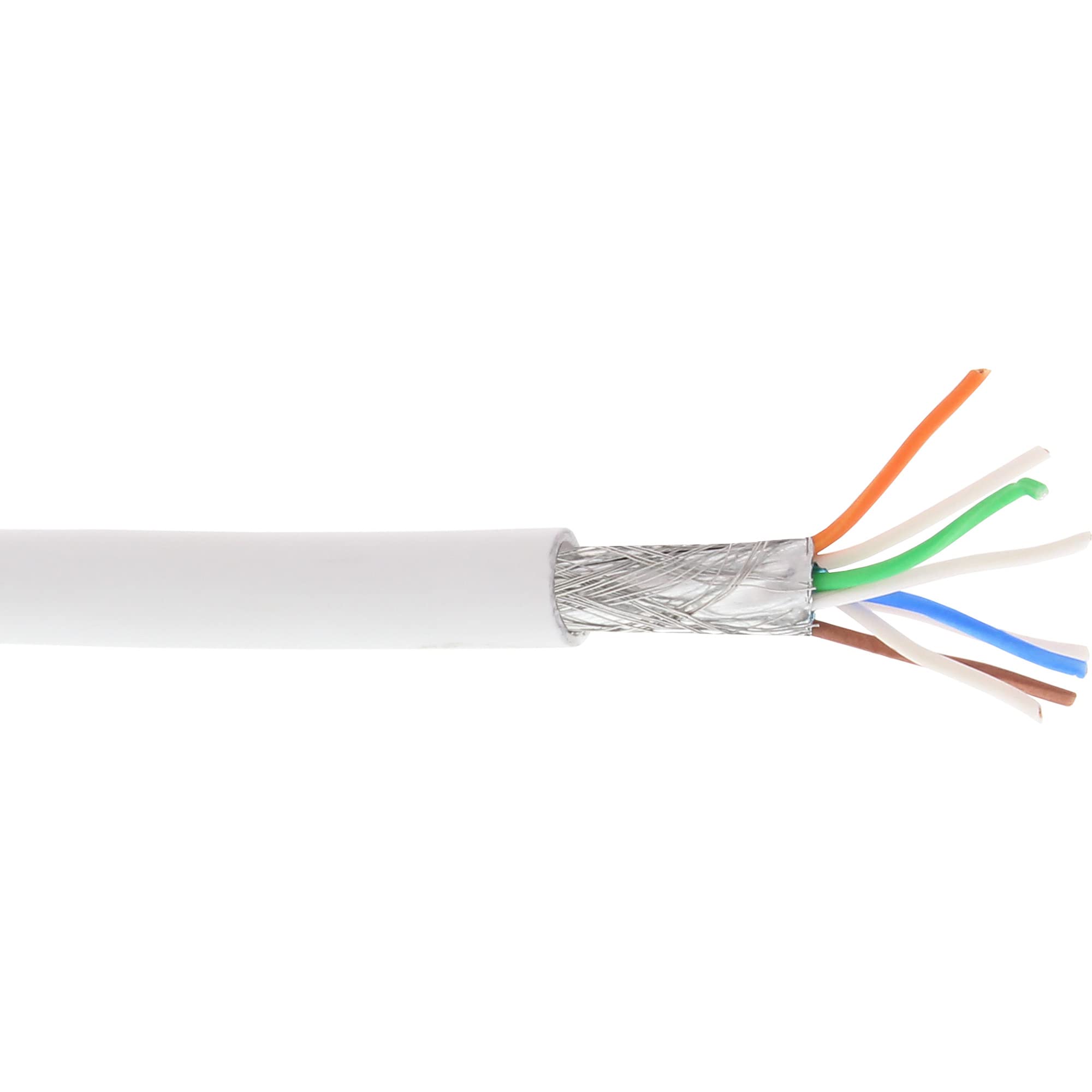 InLine 21811 Cavo LAN Cat.6A, 10 Giga, S/FTP, PIMF, 4 x 2XAWG 26/7, Flessibile, CU 100% Rame, 500 MHz, Guaina Halogenfree, Nero