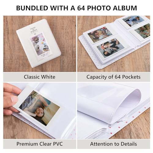 Funda y álbum para cámara mini EVO marrón y blanco miniatura 5