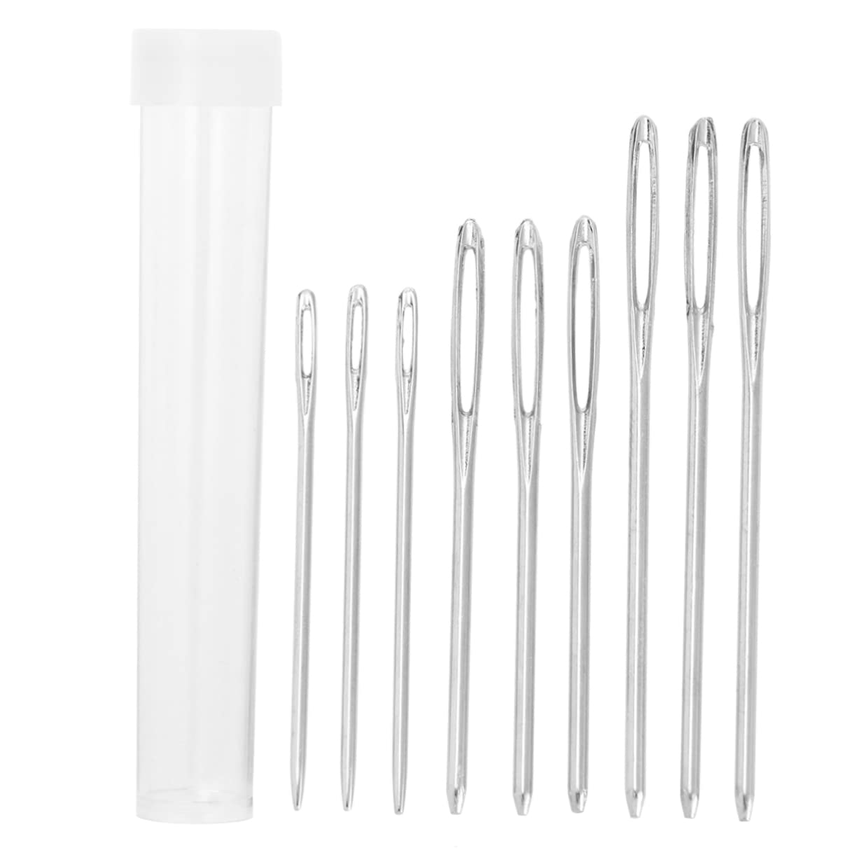 Gogogmee Large Eye Needles 9pcs Set 6cm Length for Knitting Yarn Embroidery Work