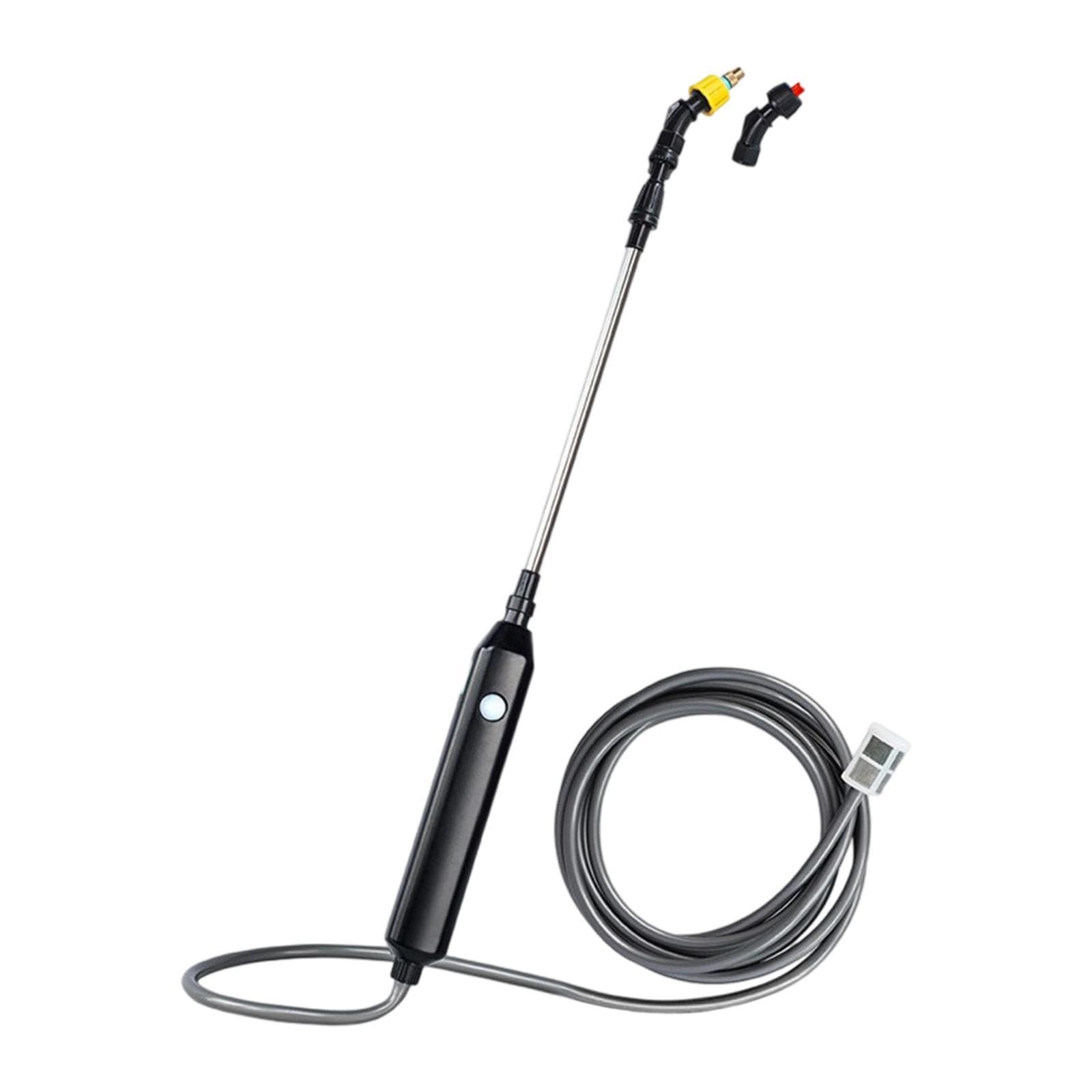 Sprayer Elettrico Dispositivo Spray Regolabile Portatile Tubo Estensibile Ugello Telescopico Ricaricabile Adatto per Irrigazione Giardino Pulizia Dome, con Tubo da 5 M