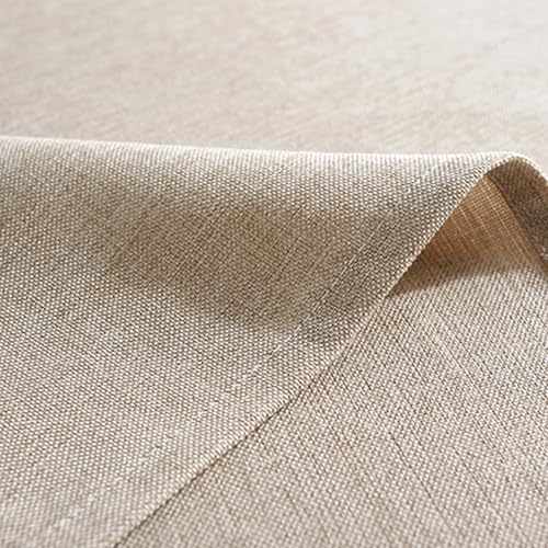 Runner da tavola impermeabile, 40 x 180 cm, beige, effetto lino, lavabile, moderno, antimacchia, perfetto per sala da pranzo, feste, festività, decorazione - immagine 4