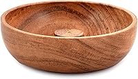 Vista 2 de Samhita Soporte redondo de madera de acacia, quemador de incienso, para cenizas y adorno de aromaterapia para decoración del hogar