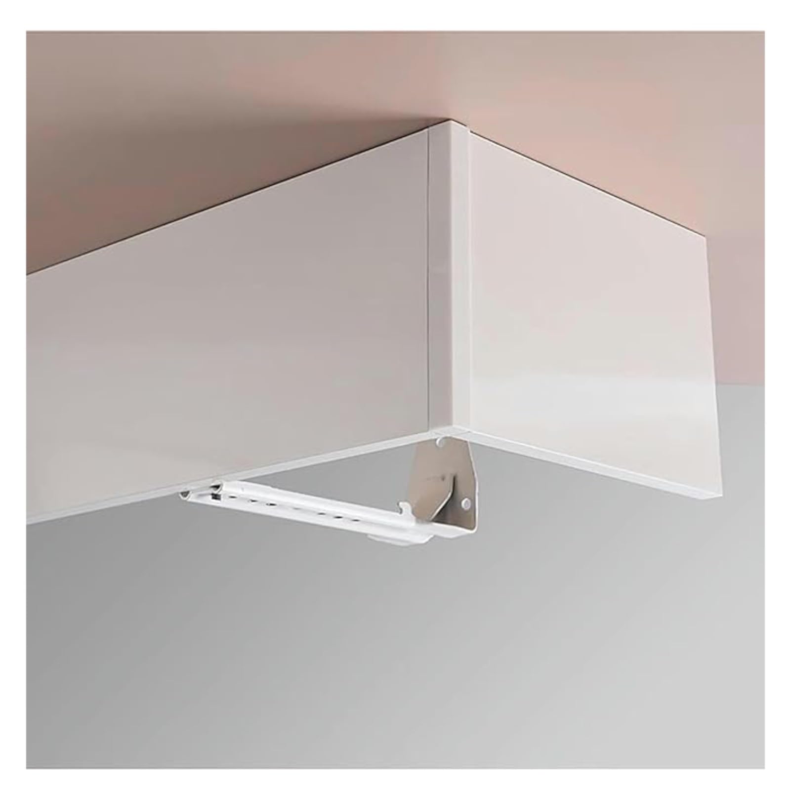 Panneau de corniche sans rail pour tringle à rideaux murale - Idéal pour salon, chambre à coucher et cuisine - Support latéral de 100 cm pour rideaux élégants