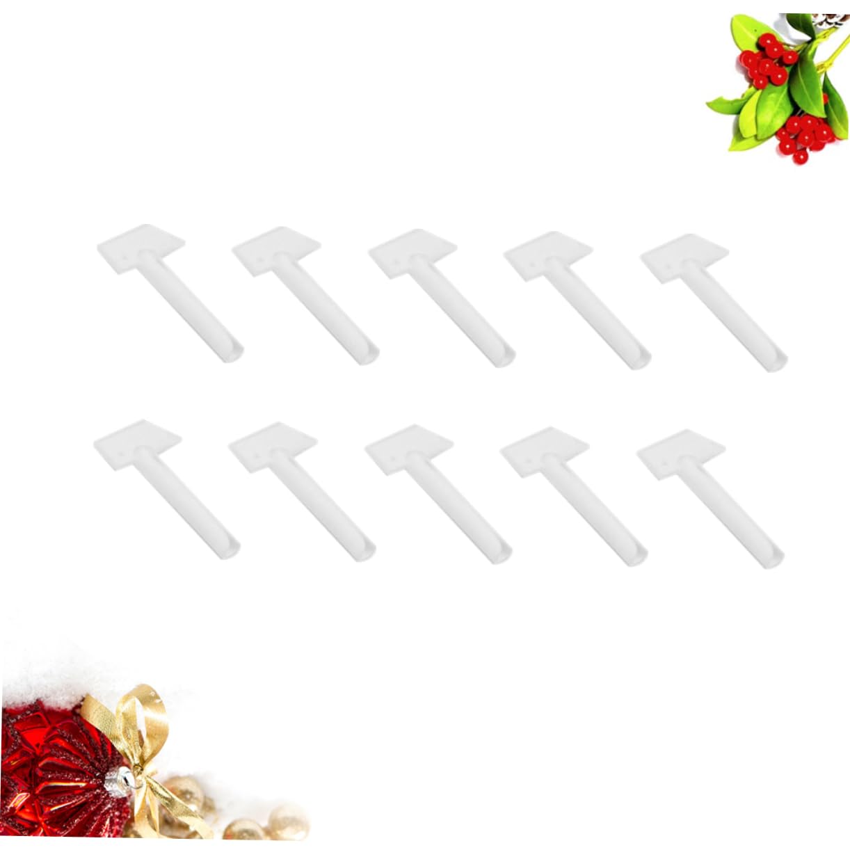 Didiseaon 20pcs Nail- Tube Squeezer for Glue Toothpaste Easy Squeeze Holder Portable Rolling Tool White for Bathroom Accessories