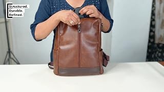 Vismiintrend Backpack for Women, Vegan Leather Stylish College Backpack for Girls