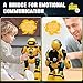 RC Robot Toys for Kids Ages 3 4 5-7 Year Old Magic Record Voice Function, Remote Control Robots Toy for Boys and Girls Programmable Music Dance Interactive Warrior Robo Birthday Gift for Toddler