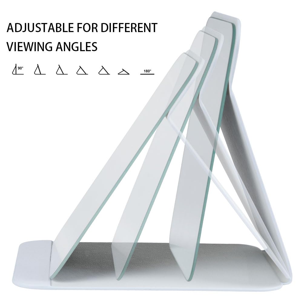 Specchio Da Trucco Portatile Zcooooool - Specchio HD Pieghevole Con Supporto Regolabile, 25.5x18 Cm