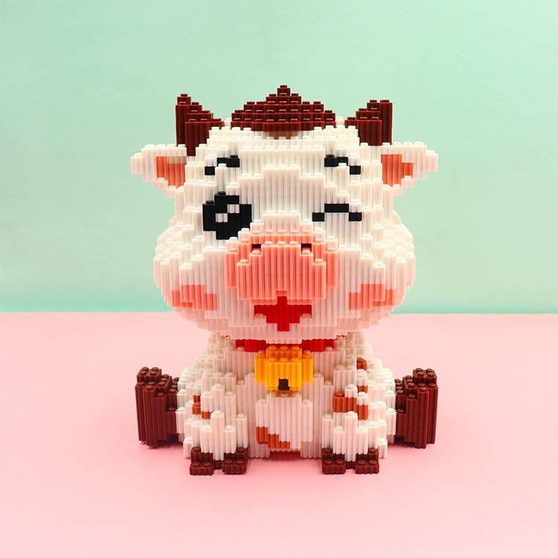 Dairy Cattle Micro Building Blocks Set(1983PCS) Gift for Adults and Kids