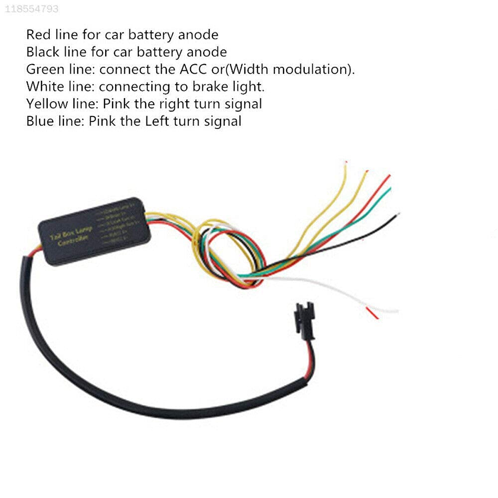 Ubersweet® Imported 96C5 1.5 Meter Driving Universal Horse Race Lamp Flowing Trunk Cars