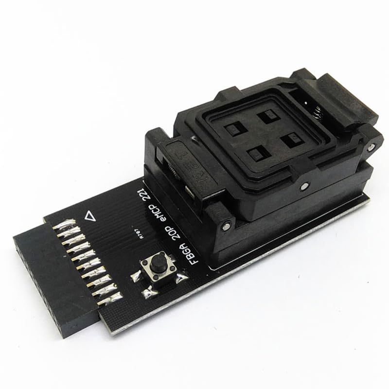 Wiring Connecting Terminals - eMCP221 BGA221 withIC chip 11.5 * 13 Testing nand Flash Programmer Adapter Clamshell Test Socket Data Recovery Adapter for Phone