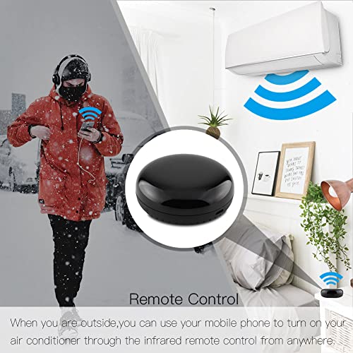 Image of MOES WiFi Smart IR Remote Controller Smart Home Infrared Universal Remote Blaster,One for All Control AC TV DVD CD AUD SAT etc,Compatible with Alexa and Google Assistant,No Hub Required (Pack of 2)