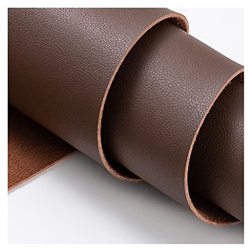 Tissu simili cuir marron souple pour confectionner des sacs et accessoires DIY