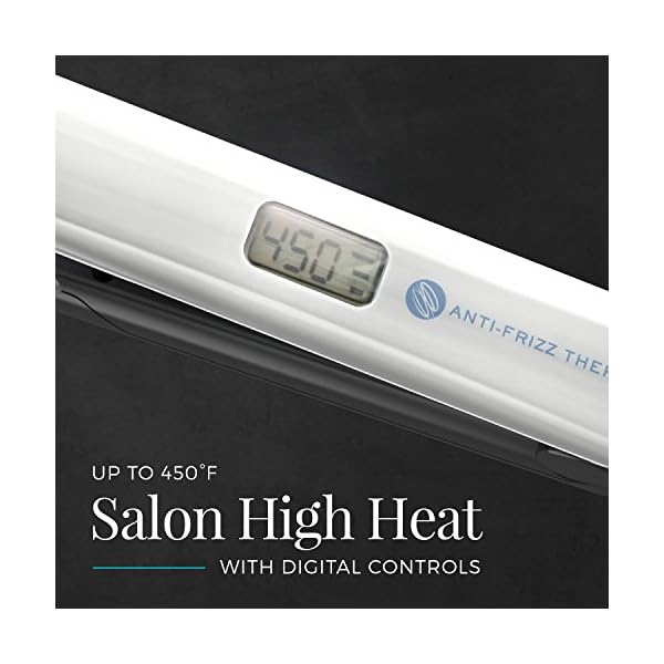 Remington-8510-Anti-Frizz-Therapy-Hair-Straightener-1-Inch-Ceramic-Flat-Iron-with-Digital-Controls-White Remington 8510 Anti Frizz Therapy Hair Straightener, 1 Inch Ceramic Flat Iron with Digital Controls, White