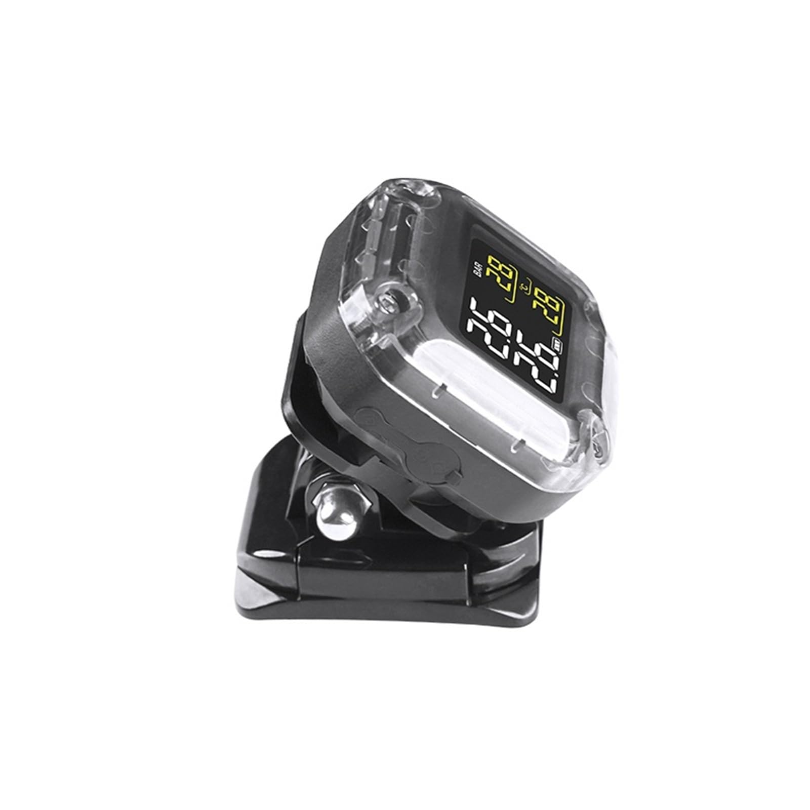 Sistema di monitoraggio Pneumatici TPMS for Moto Wireless LCD Digitale con Due sensori Esterni/Interni Facile da installare(TH)