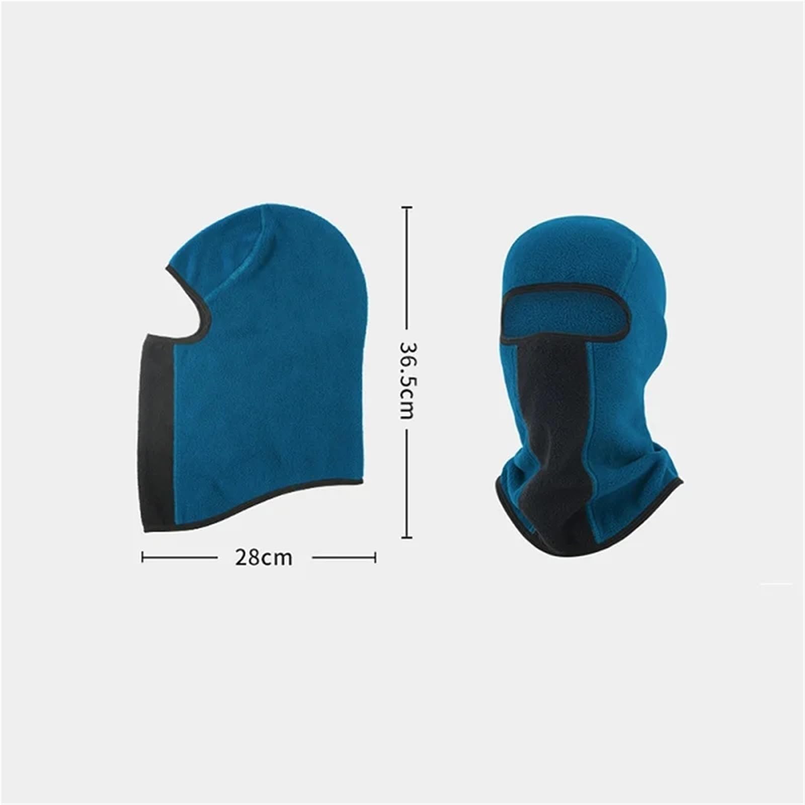 Pasamontañas 2 uds pasamontañas Capucha Cuello Polaina Exterior Invierno Ciclismo Motocicleta máscara de esquí a Prueba de Viento