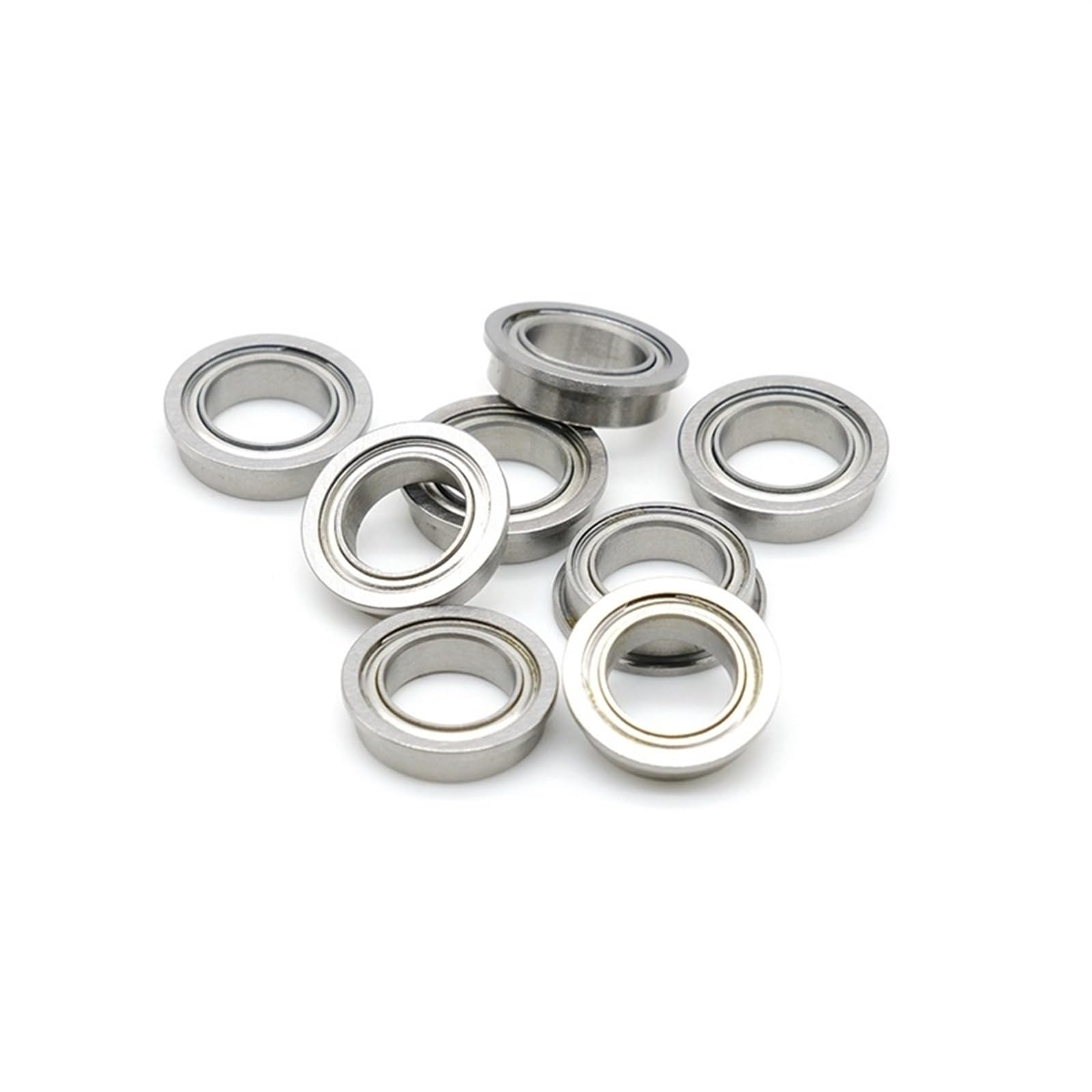 10 Uds F696ZZ ABEC-7 rodamiento de bolas con brida 6x15x5mm rodamientos de acero cromado blindados de Metal