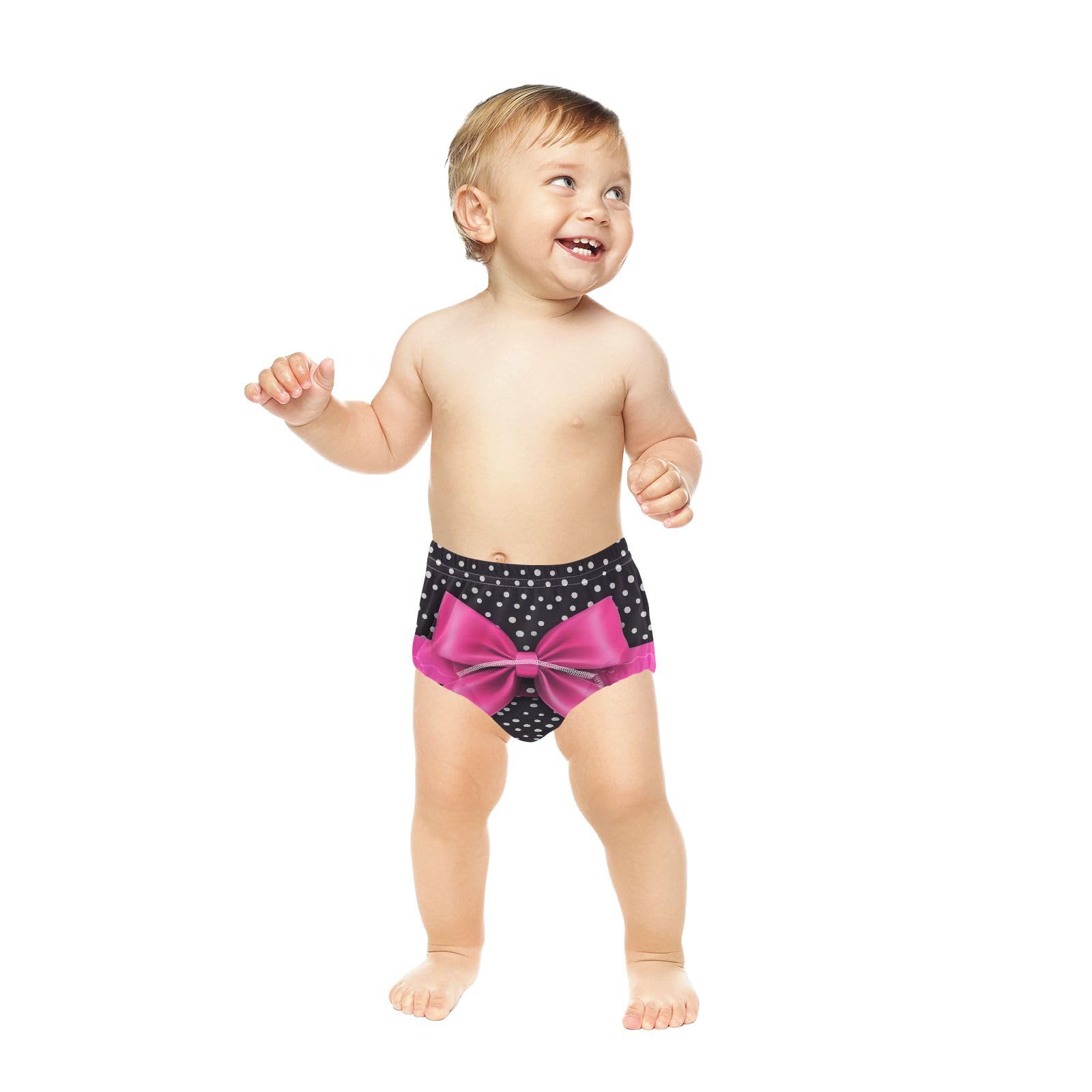 Coikll Pink Bow in Dots Toddler Training Underwear Waterproof Baby Pee Pants -5T