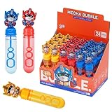 Generic Transform Robot Party Favors Bubble Wands for Kids Rescu Robot Bubbles Birthday Party Supplies Goody Bag Stuffers Bubble Toy 24 pcs