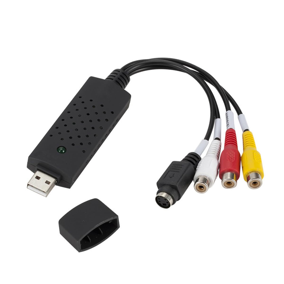 Karta przechwytująca wideo USB Alnicov do przechwytywania obrazu dla komputerów PC, TV, MAC, Windows Vista, zgodny z konwerterem wideo RCA na USB