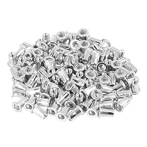 X AUTOHAUX 110stk Flachkopf Nietmutter M3