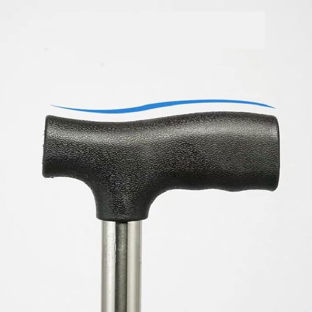 Bastón para caminar para hombre/mujer, muletas ajustables de acero inoxidable de 8 velocidades, muletas retráctiles portátiles para personas mayores, ayudas para la movilidad y la vida diaria Star of