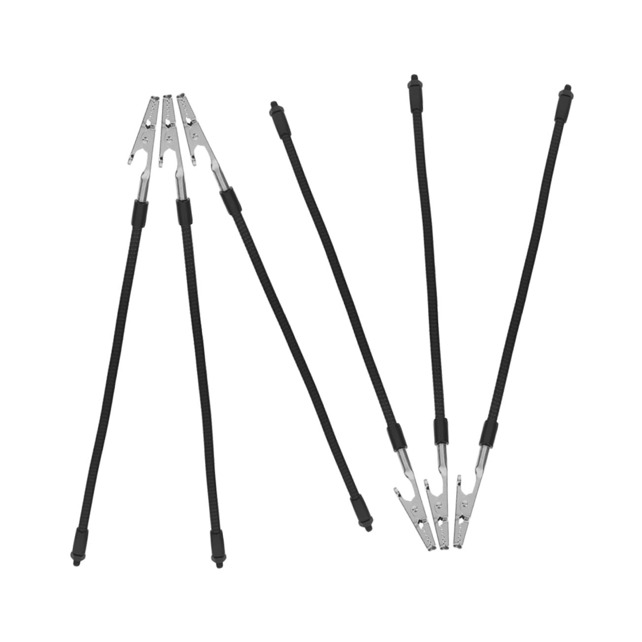 FUNOMOCYA 6pcs Welding Fixture Circuit Board Soldering Arm Magnifying Glass Clamp Iron Wire Clamps Alligator Clips for Welding