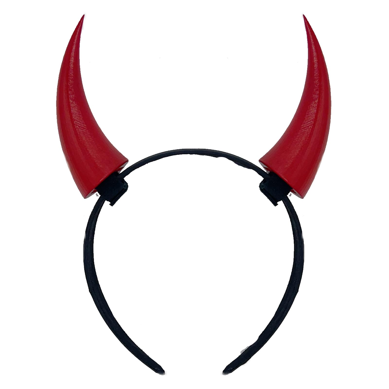 ATekatac Women Headband with 3D Devil Horns 3d Lightweight Devil Horns Headband (NJ Red)