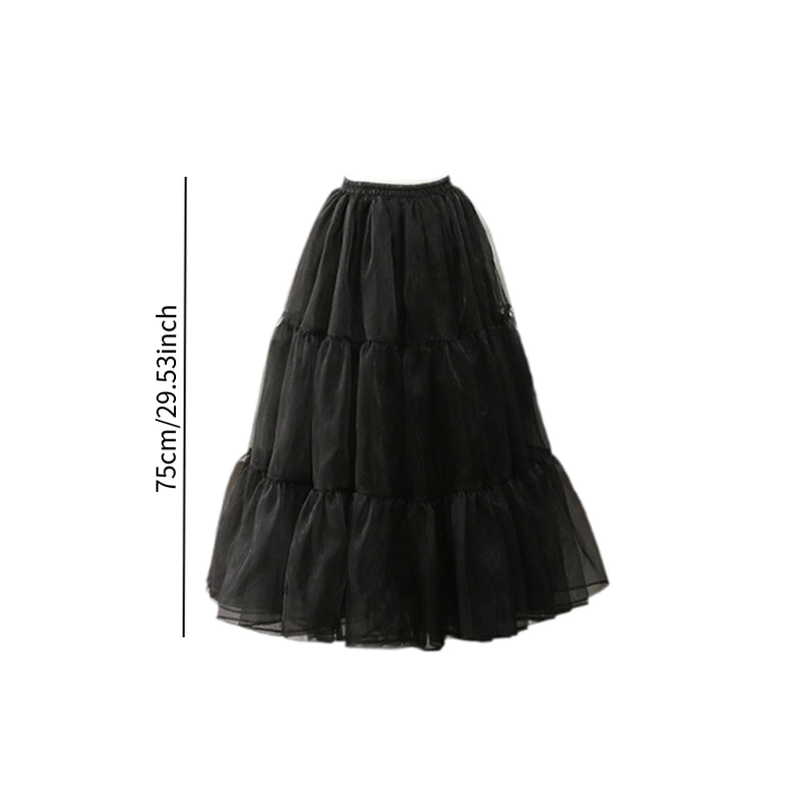 Sottoveste da donna morbida ed elegante, per abiti da sera, matrimoni, cosplay