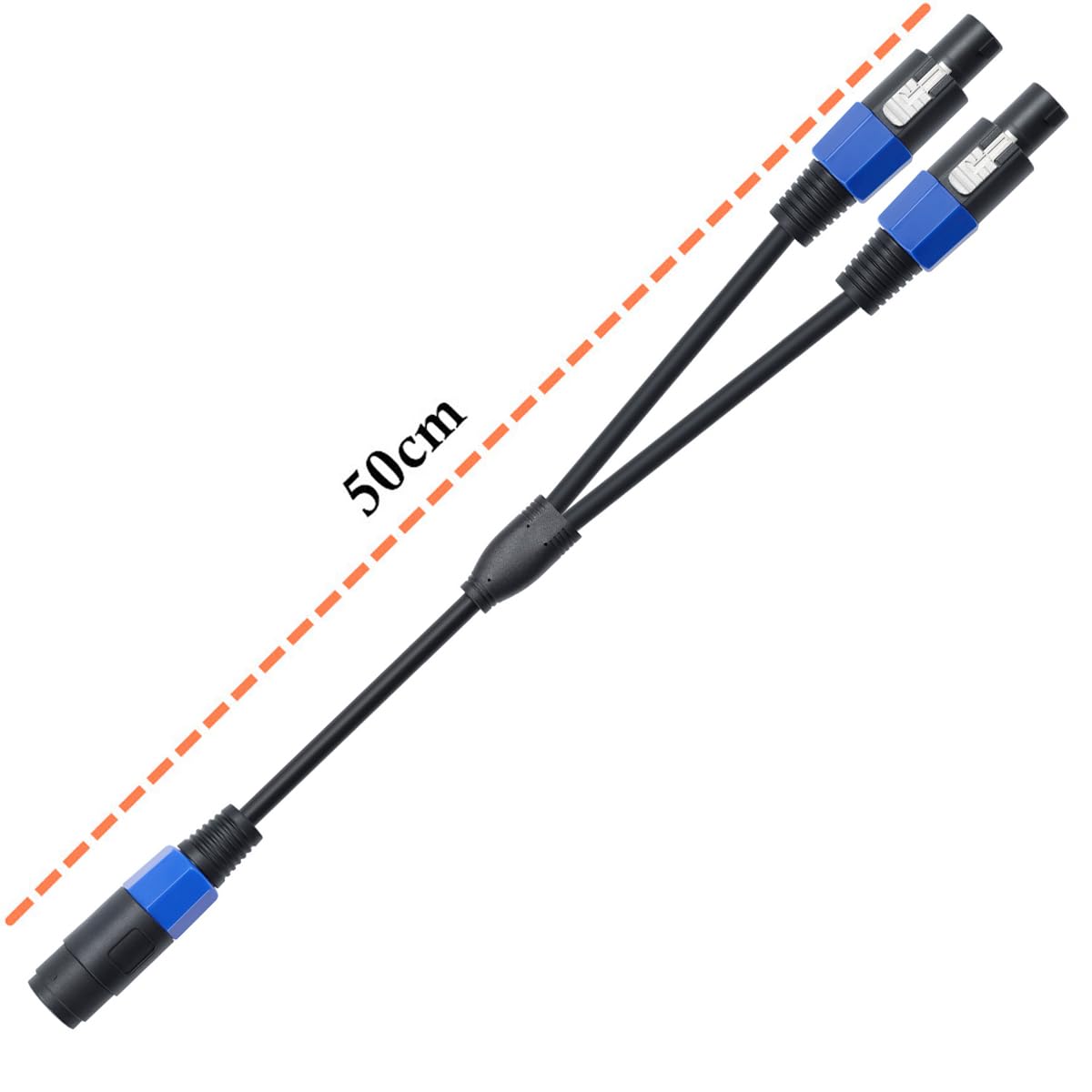 Câbles de haut-parleur Speakon à Speakon, câble audio professionnel de 12 gauge Câbles de haut-parleur Speakon à Speakon, câble audio professionnel de 12 gauge