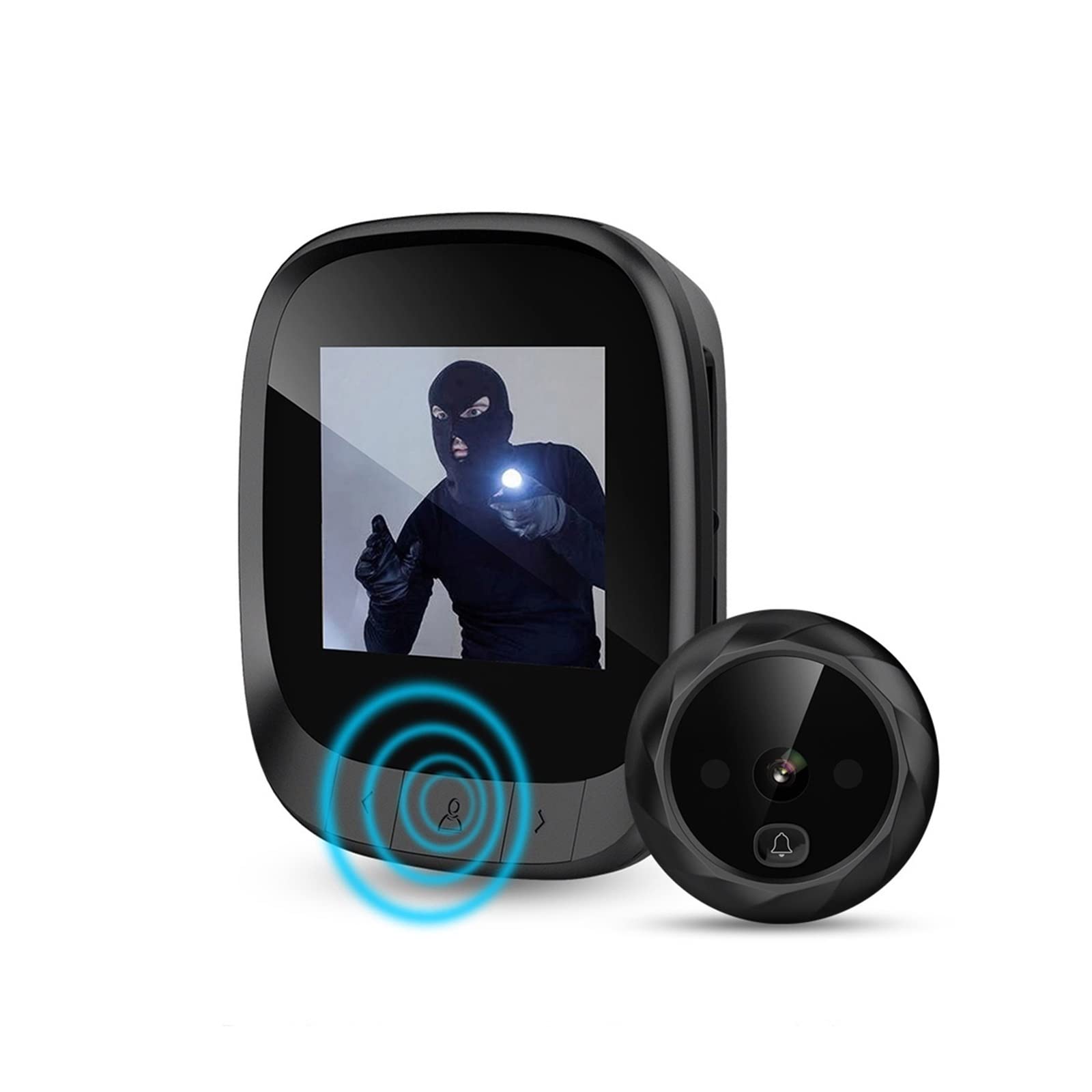 Videocamera per Campanello, Spioncino elettronico Campanello IR Night Door Spioncino Fotocamera Registrazione fotografica Digital Door Camera Smart Viewer,Allarme Casa,Citofono Smart