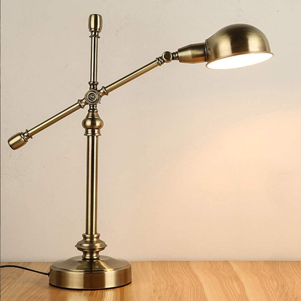 Lampka Biurkowa Lampka do Czytania Regulowane Długie Ramię Retro Lampa Biurkowa Klasyczna Sypialnia Lampka Nocna Badania Praca Badania Lampy Biurkowe Ochrona Oczu Lampa Stołowa Lampka na Biurko Lampa