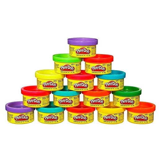 Play-Doh - Paquete de Fiesta - 15 minibotes 28 Gramos Cada uno - para regalitos en Fiestas - Manualidades para niños y niñas