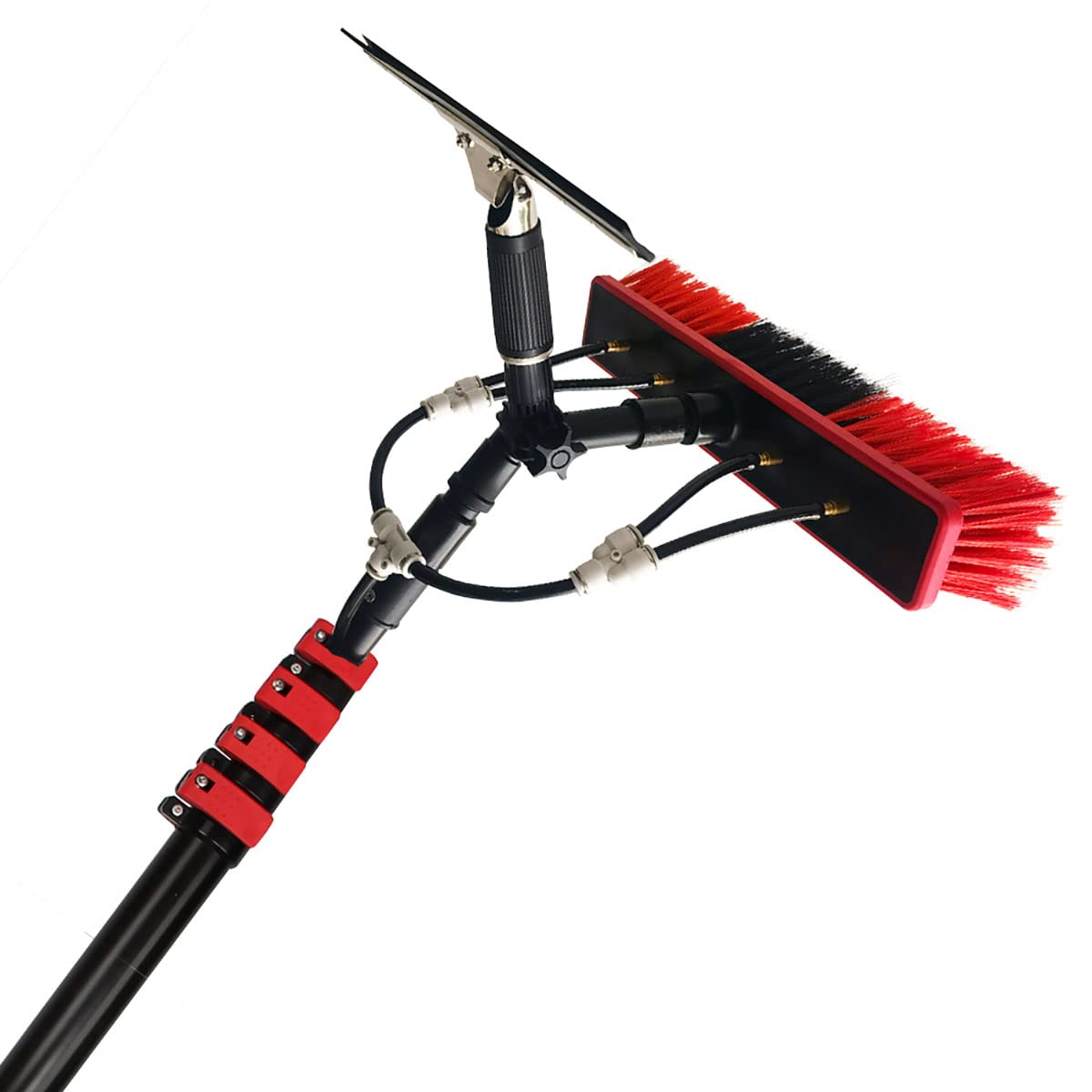 GTHTUHFD 12-36Ft Washing Kit Water-Fed Brush,Squeegee,Window Cleaning Pole,Water Fed Telescopic Brush, Extendable Long Rea Window Cleaner Equipment,Solar Panel Conservatory R