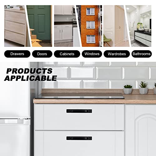 Yitexin 2 Pack Barn Door Handles, 5.79" Sliding Barn Door Pull Handle, Cabinet Door Handle With Screws, Heavy Duty Pull Push Door Plate Handle For Wardrobe Drawer Closet (2 Pack) #TOP5