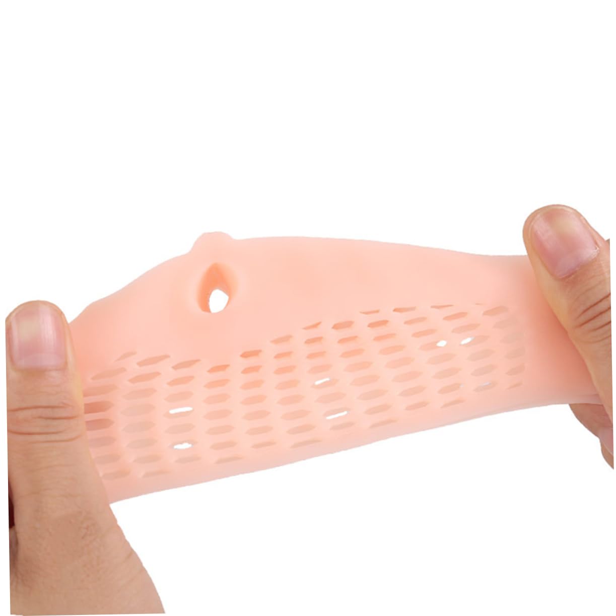 IWOWHERO 1Pair Separator Grade Gel for Relief Overlapping Bunion Prevention Soft Comfortable Design for Men and Women Pink