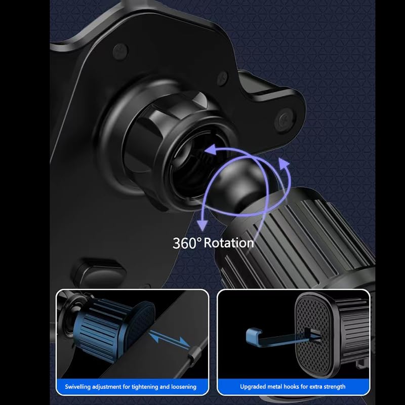 GUB V06 Telefoonhouder auto - Verstelbaar - Universeel - Ventilatierooster - Zwart