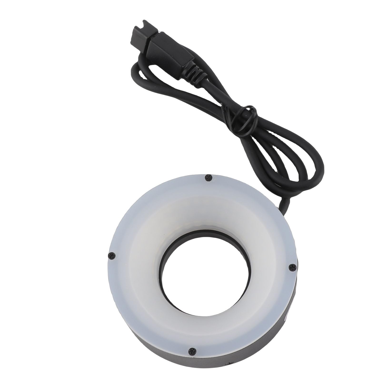 Microscopio estéreo con luz LED, lámpara de aleación de aluminio de 24 V con iluminación potente para cámara industrial, binoculares y tornos pequeños, 30 mm de