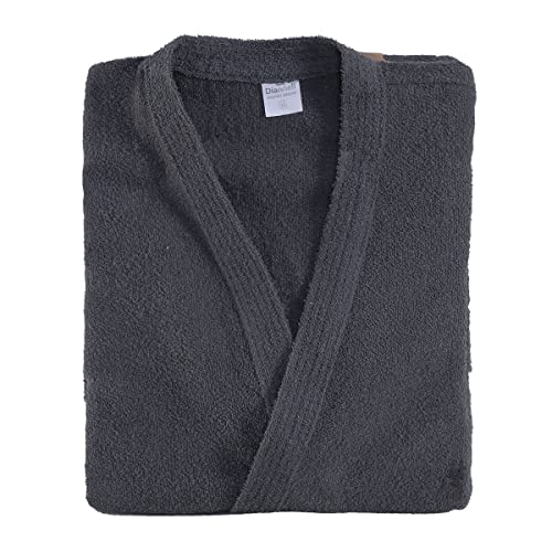 Roupão de Banho Atoalhado Felpudo 100% Algodão Masculino Feminino Adulto Para Casal (Chumbo)