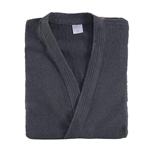 Roupão de Banho Atoalhado Felpudo 100% Algodão Feminino e Masculino Roupao Tamanho Adulto Hipoalergênico (Algodão, Cinza)