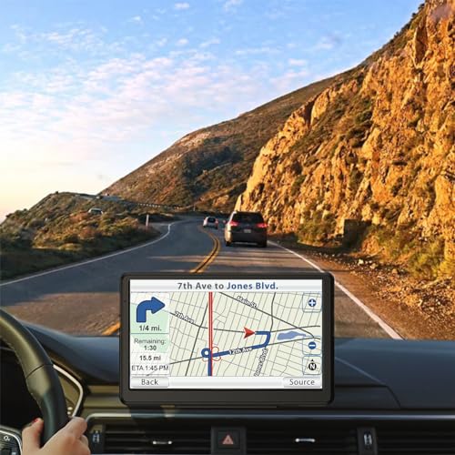 Image of GPS Navigator for Car, 7-Inch Touch Screen, Lifetime North America Maps, Speed Camera Alerts, Active Lane Assistant