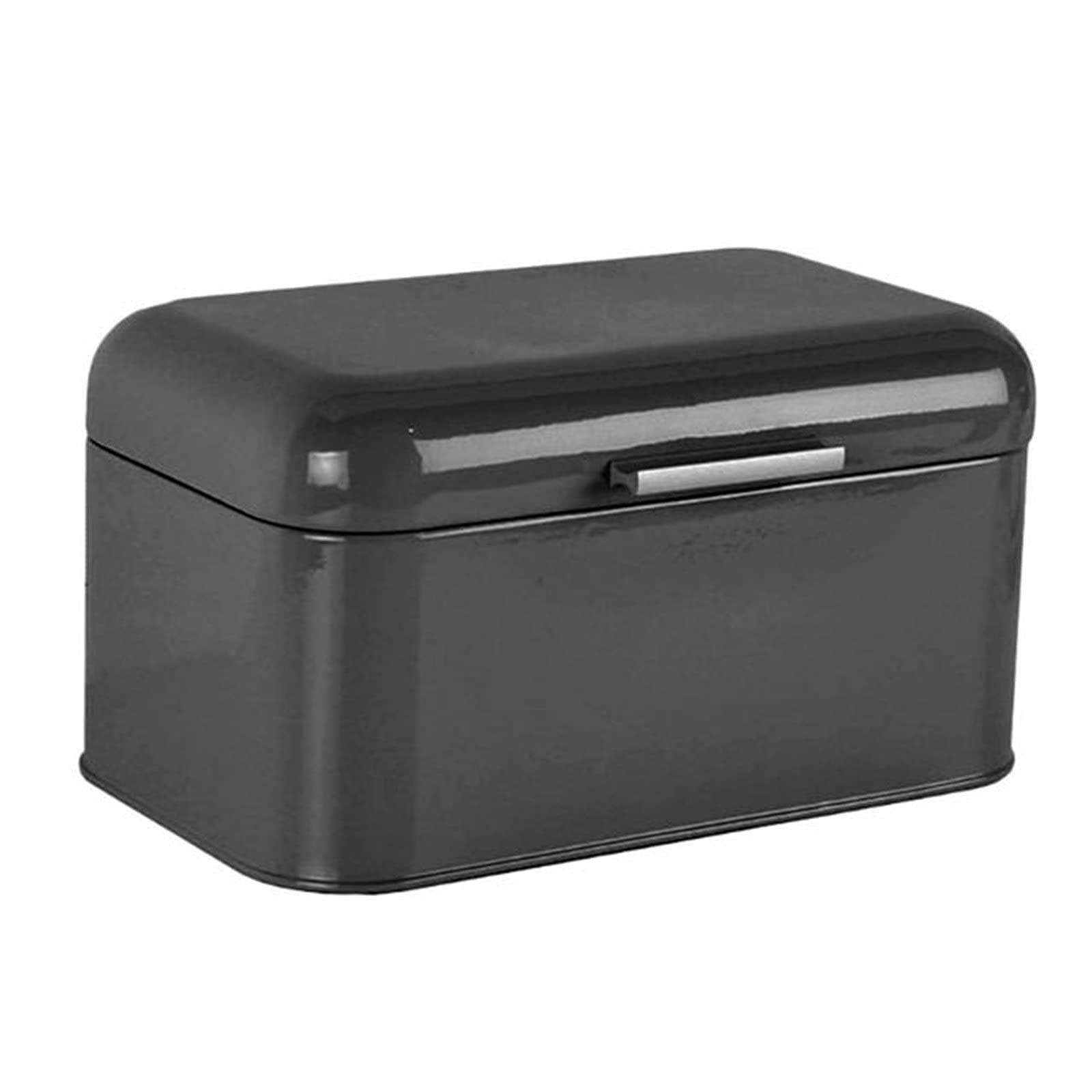 TLMDXTEU Bread Box Retro Metal Bread Bin Box Storage for Snacks Food for Kitchen Counter(Noir)