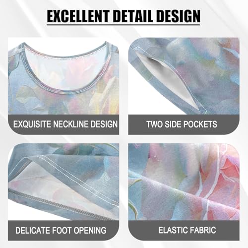 senya Short Sleeve Pajamas Sets Summer Cotton Sleepwear Roses Twining and Blooming4