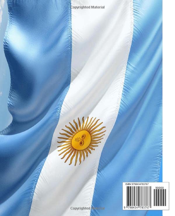 Self Expression "Argentina" Composition Notebook: For School, Everyday, College, Teen, And Adult Fun Composition Notebooks, Comp Books, Wide Ruled Paper, 100 Sheets, 7.5 x 9.25 image 3